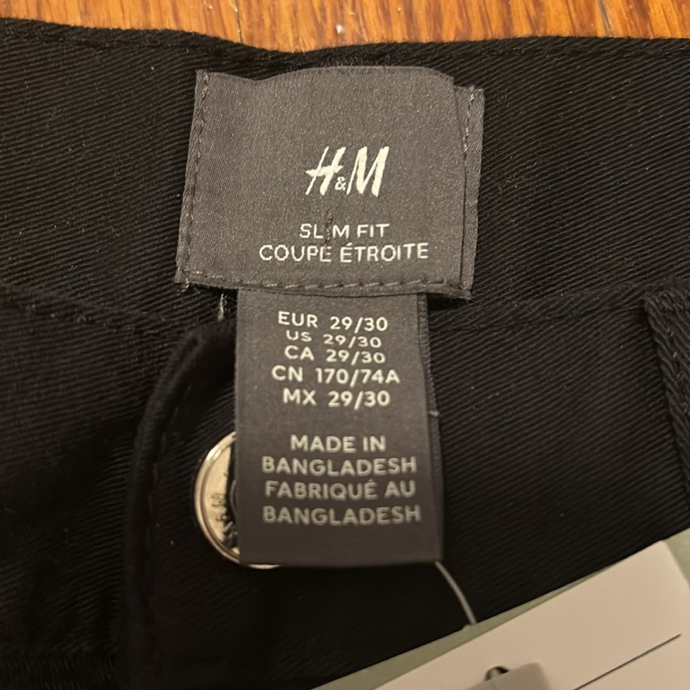 H&M Slim Fit Pants Size 29x30 - Picture 5 of 6